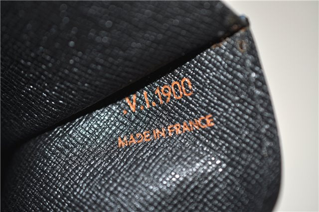 Authentic LOUIS VUITTON Epi Arts Deco Clutch Bag Blue M52635 LV 8473C