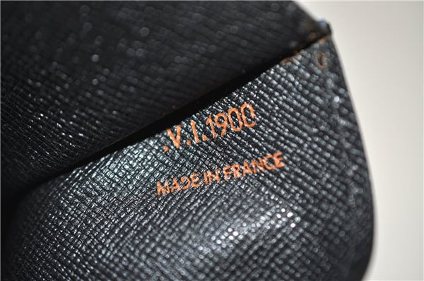 Authentic LOUIS VUITTON Epi Arts Deco Clutch Bag Blue M52635 LV 8473C