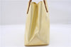 Authentic LOUIS VUITTON Vernis Reade PM Hand Bag Ivory White M91336 LV 8474C