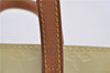 Authentic LOUIS VUITTON Vernis Reade PM Hand Bag Ivory White M91336 LV 8474C