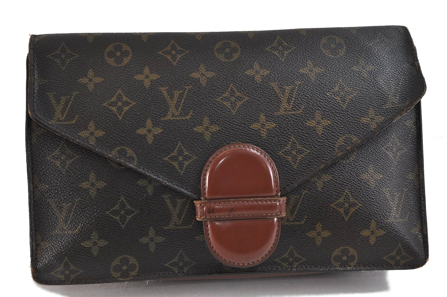 Authentic LOUIS VUITTON Monogram Ranelagh Clutch Bag M51782 LV 8475C