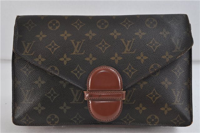 Authentic LOUIS VUITTON Monogram Ranelagh Clutch Bag M51782 LV 8475C