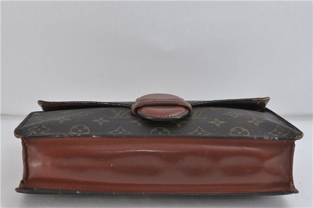 Authentic LOUIS VUITTON Monogram Ranelagh Clutch Bag M51782 LV 8475C