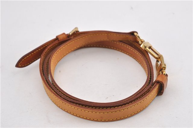 Authentic Louis Vuitton Leather Shoulder Strap Beige 41.3-48