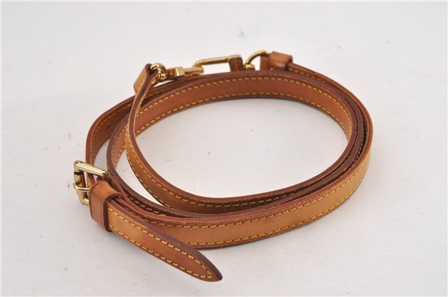 Authentic Louis Vuitton Leather Shoulder Strap Beige 41.3-48