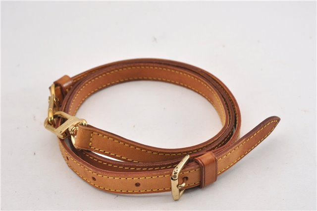 Authentic Louis Vuitton Leather Shoulder Strap Beige 41.3-48