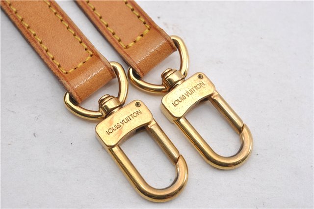 Authentic Louis Vuitton Leather Shoulder Strap Beige 41.3-48