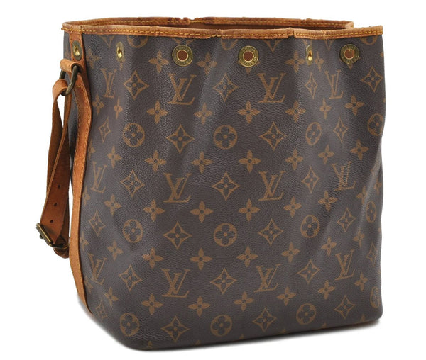 Authentic LOUIS VUITTON Monogram Petit Noe Shoulder Bag Purse M42226 LV 8479C