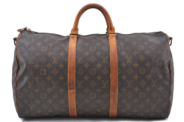 Auth LOUIS VUITTON Monogram Keepall Bandouliere 50 Boston Bag M41416 Junk 8482C