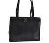 Authentic Salvatore Ferragamo Vara Leather Shoulder Tote Bag Navy Blue SF 8482D