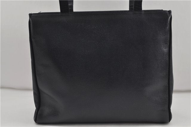 Authentic Salvatore Ferragamo Vara Leather Shoulder Tote Bag Navy Blue SF 8482D