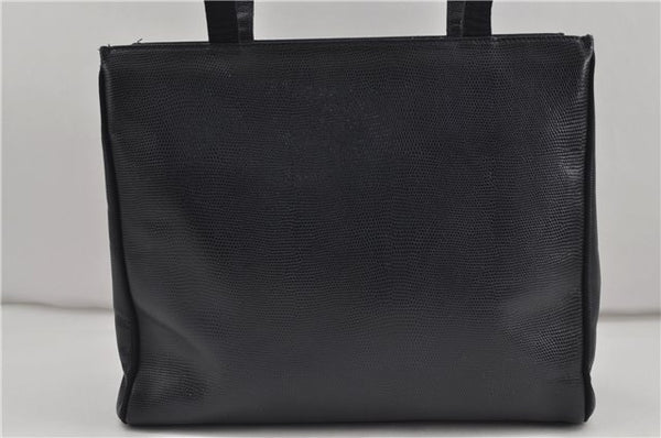 Authentic Salvatore Ferragamo Vara Leather Shoulder Tote Bag Navy Blue SF 8482D