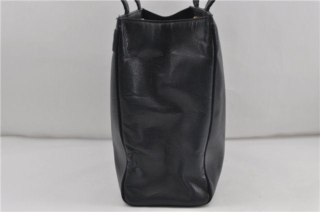 Authentic Salvatore Ferragamo Vara Leather Shoulder Tote Bag Navy Blue SF 8482D