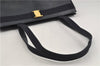 Authentic Salvatore Ferragamo Vara Leather Shoulder Tote Bag Navy Blue SF 8482D