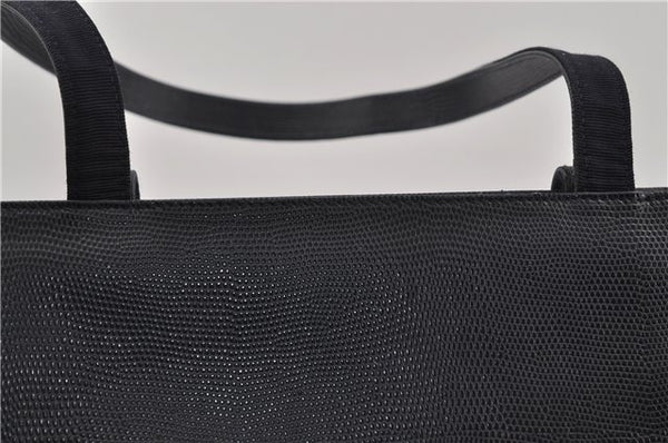 Authentic Salvatore Ferragamo Vara Leather Shoulder Tote Bag Navy Blue SF 8482D