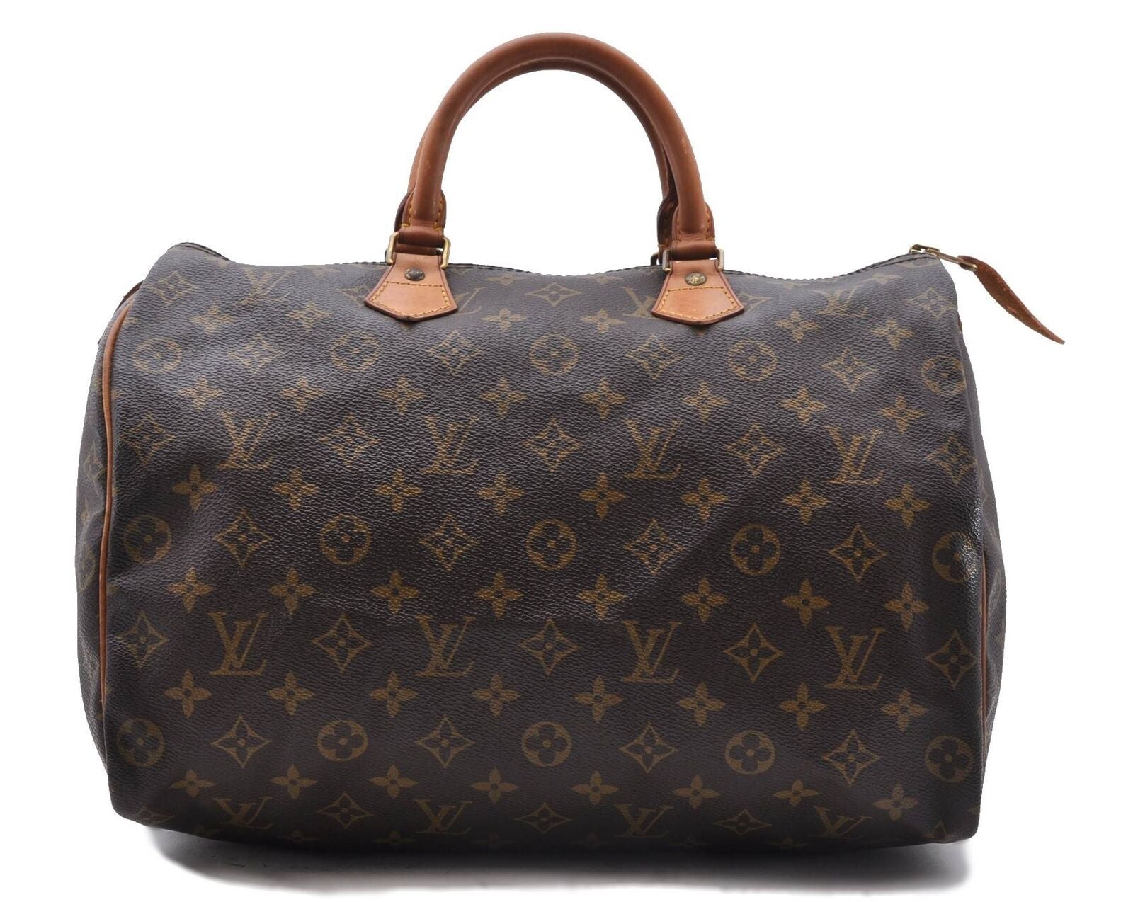 Authentic LOUIS VUITTON Monogram Speedy 35 Hand Bag M41524 LV 8484B