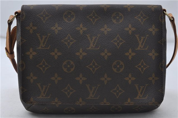 Authentic Louis Vuitton Monogram Musette Tango Shoulder Bag M51257 LV 8486D