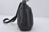 Authentic BURBERRY Vintage Leather Shoulder Cross Body Bag Purse Black 8486E