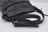 Authentic BURBERRY Vintage Leather Shoulder Cross Body Bag Purse Black 8486E