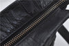 Authentic BURBERRY Vintage Leather Shoulder Cross Body Bag Purse Black 8486E