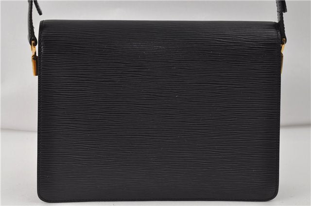 Auth Louis Vuitton Epi Oche Shoulder Cross Body Bag Black Blue M52445 LV 8487D