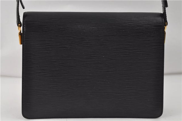 Auth Louis Vuitton Epi Oche Shoulder Cross Body Bag Black Blue M52445 LV 8487D