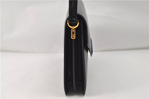 Auth Louis Vuitton Epi Oche Shoulder Cross Body Bag Black Blue M52445 LV 8487D