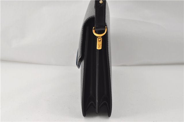 Auth Louis Vuitton Epi Oche Shoulder Cross Body Bag Black Blue M52445 LV 8487D