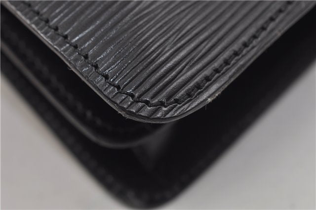 Auth Louis Vuitton Epi Oche Shoulder Cross Body Bag Black Blue M52445 LV 8487D