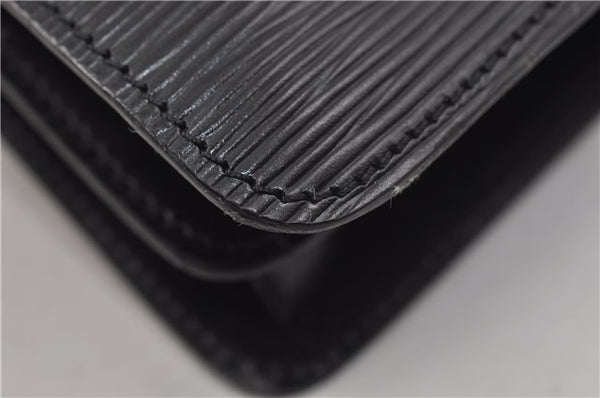 Auth Louis Vuitton Epi Oche Shoulder Cross Body Bag Black Blue M52445 LV 8487D