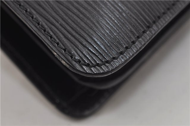 Auth Louis Vuitton Epi Oche Shoulder Cross Body Bag Black Blue M52445 LV 8487D