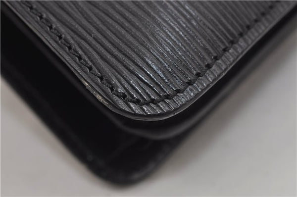 Auth Louis Vuitton Epi Oche Shoulder Cross Body Bag Black Blue M52445 LV 8487D