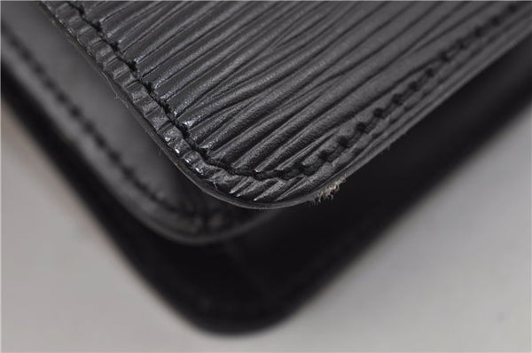 Auth Louis Vuitton Epi Oche Shoulder Cross Body Bag Black Blue M52445 LV 8487D