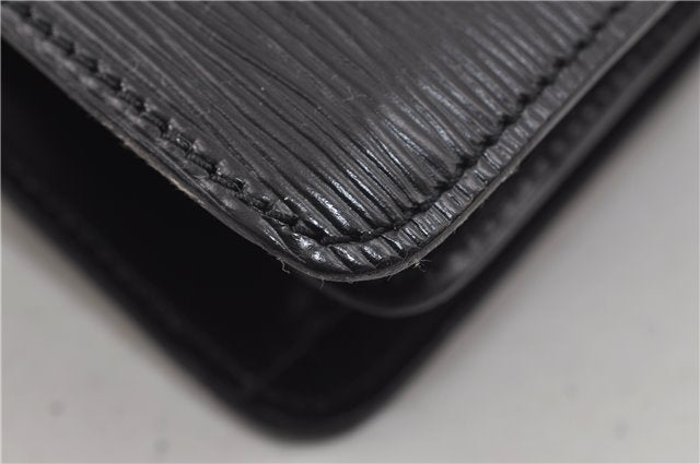 Auth Louis Vuitton Epi Oche Shoulder Cross Body Bag Black Blue M52445 LV 8487D