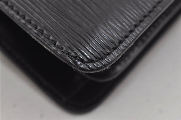 Auth Louis Vuitton Epi Oche Shoulder Cross Body Bag Black Blue M52445 LV 8487D