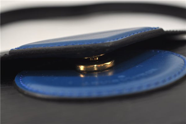 Auth Louis Vuitton Epi Oche Shoulder Cross Body Bag Black Blue M52445 LV 8487D