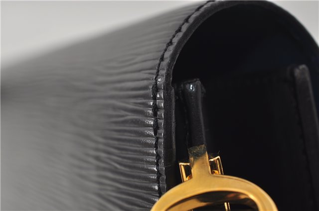 Auth Louis Vuitton Epi Oche Shoulder Cross Body Bag Black Blue M52445 LV 8487D