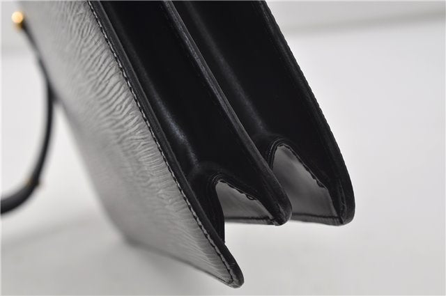 Auth Louis Vuitton Epi Oche Shoulder Cross Body Bag Black Blue M52445 LV 8487D