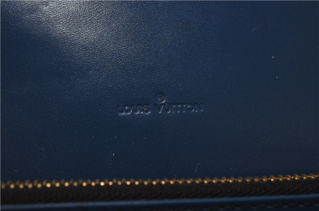 Auth Louis Vuitton Epi Oche Shoulder Cross Body Bag Black Blue M52445 LV 8487D