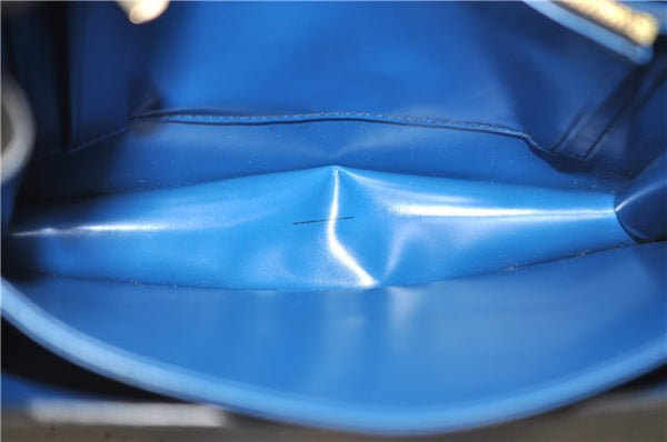 Auth Louis Vuitton Epi Oche Shoulder Cross Body Bag Black Blue M52445 LV 8487D