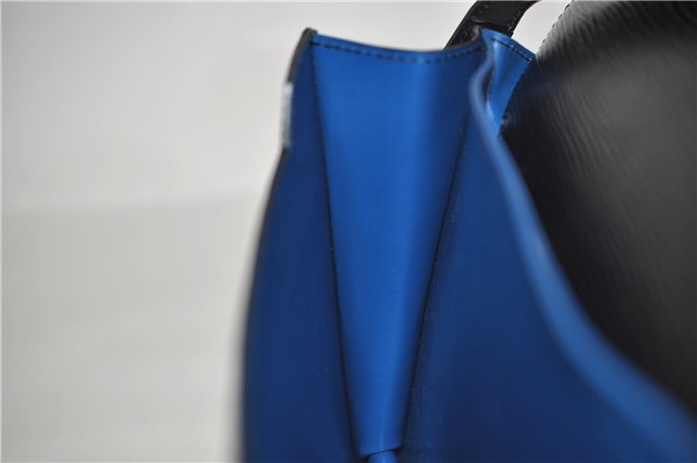 Auth Louis Vuitton Epi Oche Shoulder Cross Body Bag Black Blue M52445 LV 8487D
