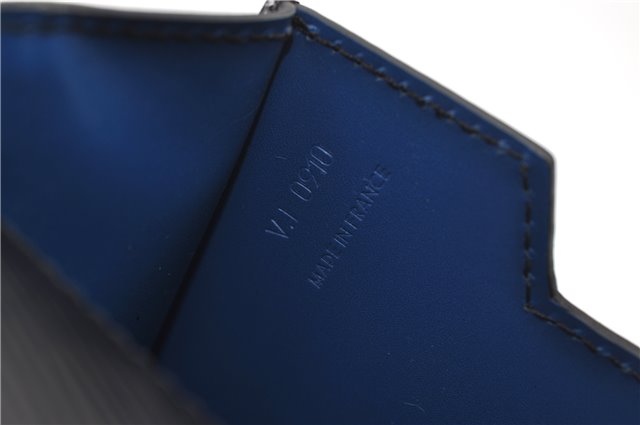 Auth Louis Vuitton Epi Oche Shoulder Cross Body Bag Black Blue M52445 LV 8487D