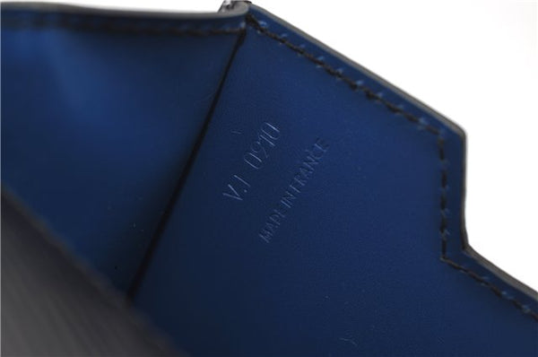 Auth Louis Vuitton Epi Oche Shoulder Cross Body Bag Black Blue M52445 LV 8487D