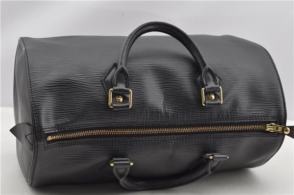 Authentic Louis Vuitton Epi Speedy 30 Hand Boston Bag Black M59222 LV 8487F