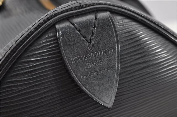 Authentic Louis Vuitton Epi Speedy 30 Hand Boston Bag Black M59222 LV 8487F