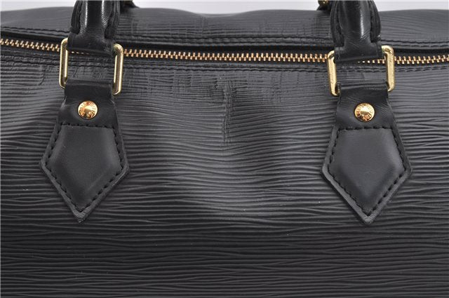 Authentic Louis Vuitton Epi Speedy 30 Hand Boston Bag Black M59222 LV 8487F