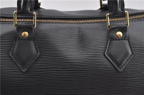 Authentic Louis Vuitton Epi Speedy 30 Hand Boston Bag Black M59222 LV 8487F