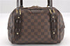 Authentic Louis Vuitton Damier Rivington PM Shoulder Bag N41157 LV 8490F