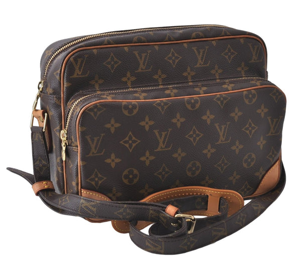 Authentic Louis Vuitton Monogram Nile Shoulder Cross Body Bag M45244 LV 8495D