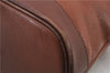 Authentic Burberrys Vintage Leather 2Way Shoulder Hand Bag Purse Brown 8496C